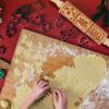 1pc Embossing Rolling Pin Christmas Pattern Xmas Wooden 3D Engraved Nativity With Jesus 9 Different Pattern Design For Baking Cookies