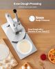 9.5 In Manual Pizza Dough Press Machine Pizza Pastry Sheeter Stainless Steel