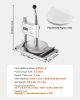 9.5 In Manual Pizza Dough Press Machine Pizza Pastry Sheeter Stainless Steel