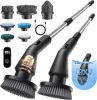 Electric Spin Scrubber, 2026 Upgraded Cordless Cleaning Brush Bathroom Scrubber, IPX7 Waterproof Electric Scrubber with 7 Brush Heads