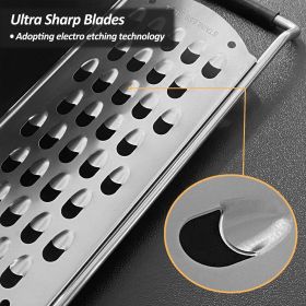 Professional Zester Grater Extra Coarse for Potato, Zucchini, Carrot, Apple, Cabbage and Cheese
