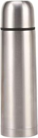 Stainless Steel Thermal Bottle with Cup Vacuum Insulated Bottle for Hot and Cold Drinks Coffee Cup Travel Mug Vacuum Flask for Tea 17Oz/500Ml(Sil