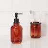 Apothecary Glass Soap/Lotion Dispenser Amber