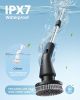 Electric Spin Scrubber, 2026 Upgraded Cordless Cleaning Brush Bathroom Scrubber, IPX7 Waterproof Electric Scrubber with 7 Brush Heads