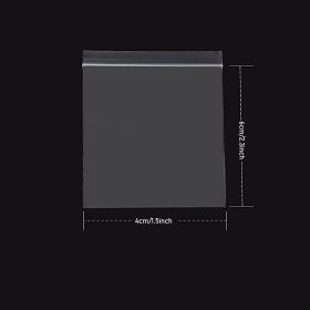 100 Pcs Plastic Zipper Bags; Resealable Zipper Bags; Suitable For Restaurant Supplies Snacks; Nuts; Seeds; Candy; Suitable For Travel; Storage; P (Size: 2.3inch*1.5inch)