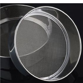 Super Fine Mesh Round Flour Sugar Powder Sifter, Stainless Steel Sieve Baking Sifter Strainer Mesh Cake Kitchen Tool Pan (Size: 15cm)