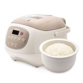Joydeem Ceramic Rice Cooker, 6 Cups Uncooked Rice Cookers with Pure Ceramic Inner Pot, Healthy & PFOA Free, 3L/3.2 qt, DFB-C300 (Size: 6 Cup)